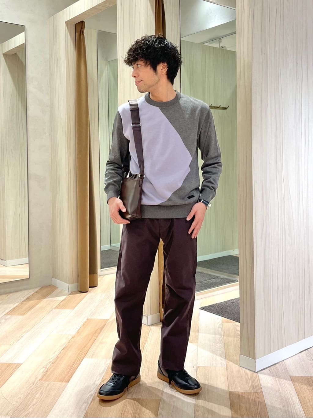 TAKEO KIKUCHIの【Made in JAPAN】スクエア インターシャ ニットを使ったコーディネートを紹介します。｜Rakuten Fashion(楽天ファッション／旧楽天ブランドアベニュー)5252055