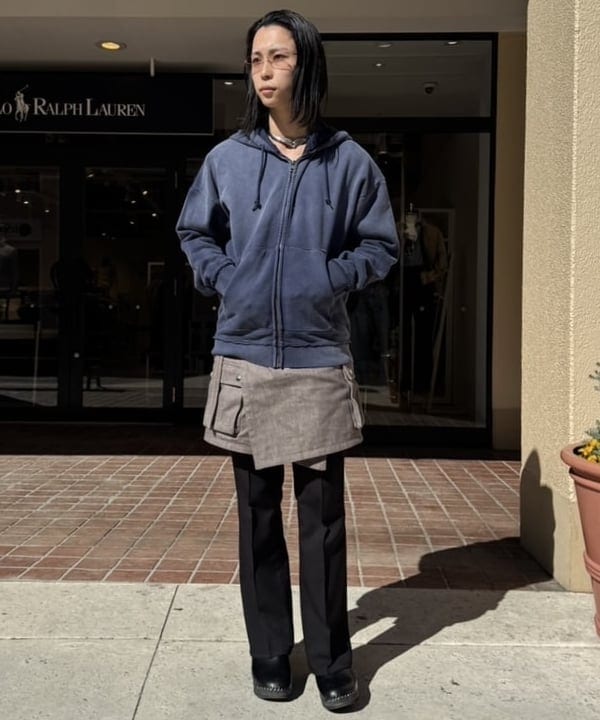 BEAMS HEARTのGMS コットンウラケ ジップパーカーを使ったコーディネートを紹介します。｜Rakuten Fashion(楽天ファッション／旧楽天ブランドアベニュー)5260975