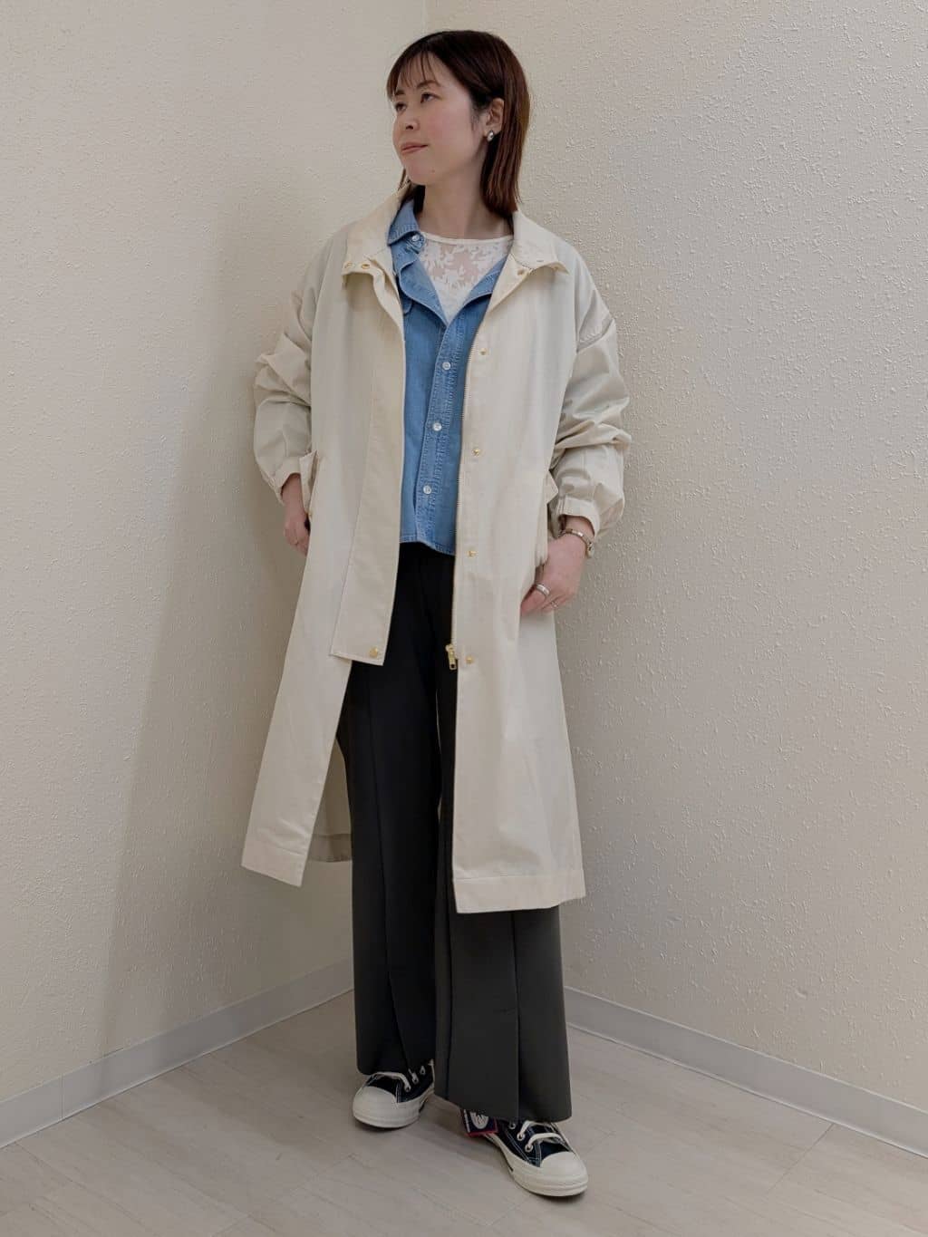 DOUX ARCHIVES | スタンドカラーコート | Rakuten Fashion(楽天