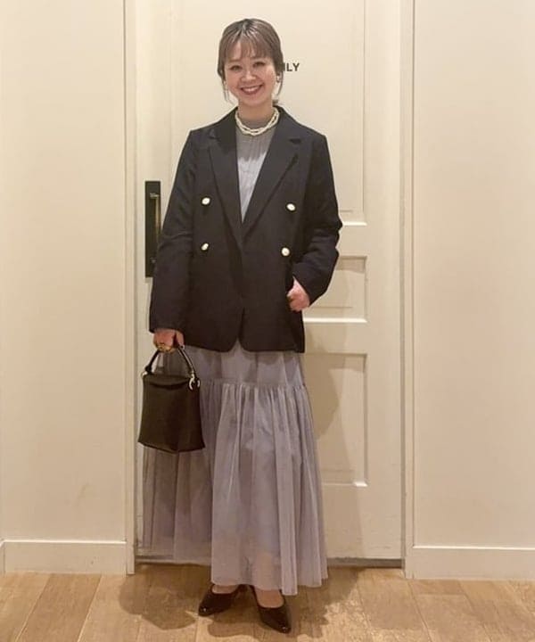 BEAMS HEARTのシアー ティアードワンピースを使ったコーディネートを紹介します。｜Rakuten Fashion(楽天ファッション／旧楽天ブランドアベニュー)5270217