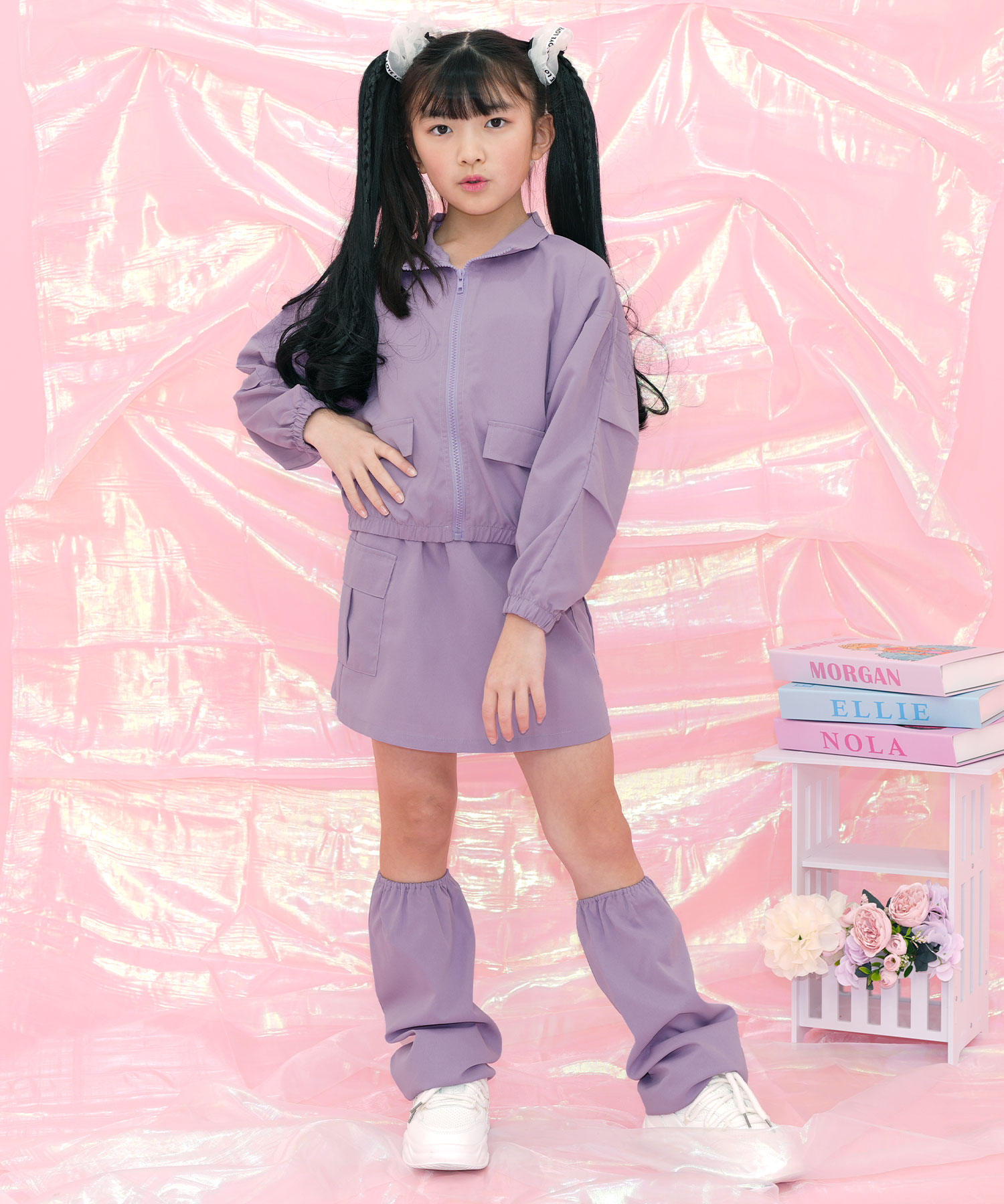韓国　子供服　ランダム発送 韓国子供服 Bee | レッグウォーマー付きスカート ポケット 子供服