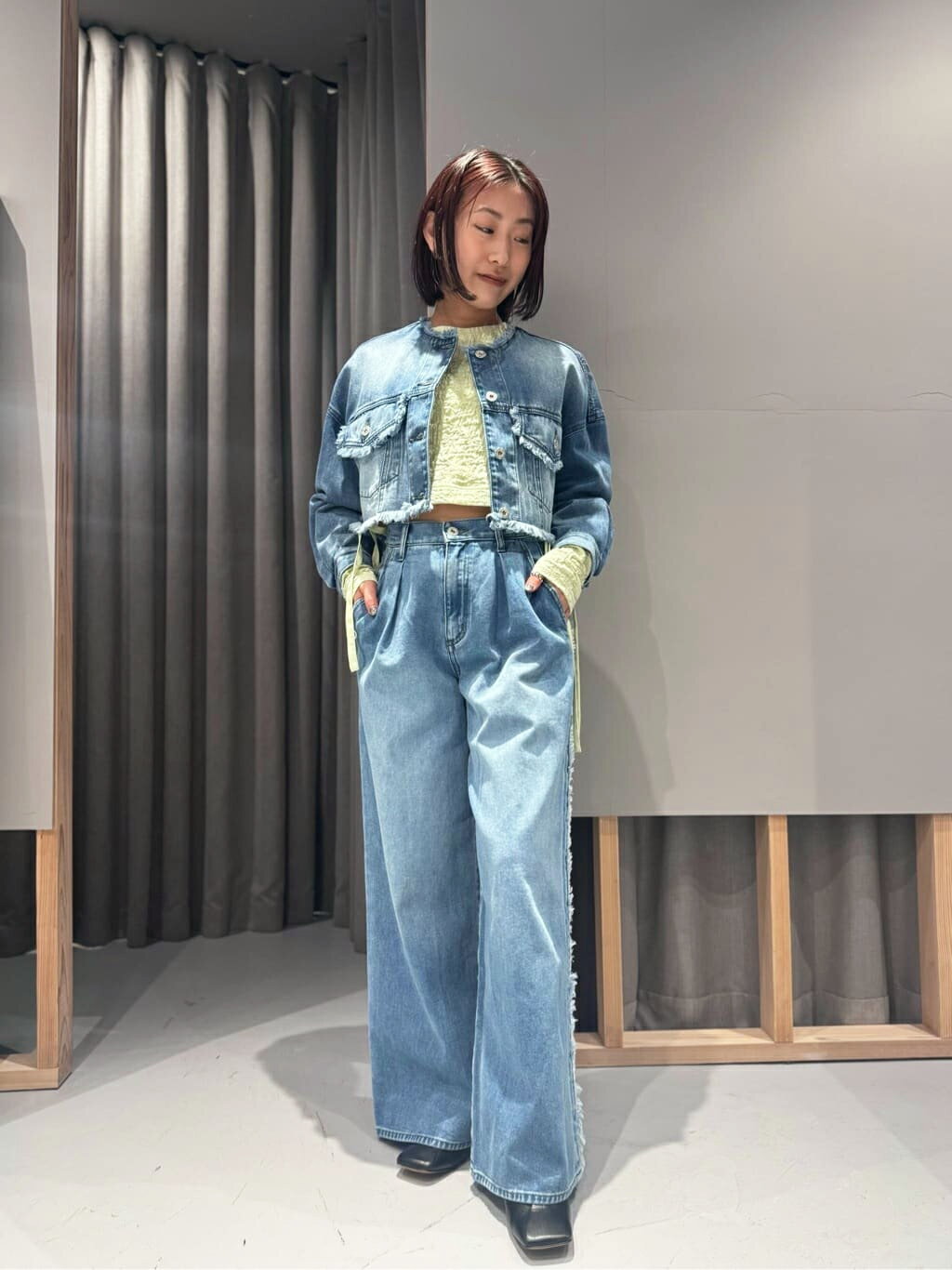 LOVELESSのノーカラーGジャンを使ったコーディネートを紹介します。｜Rakuten Fashion(楽天ファッション／旧楽天ブランドアベニュー)5277617