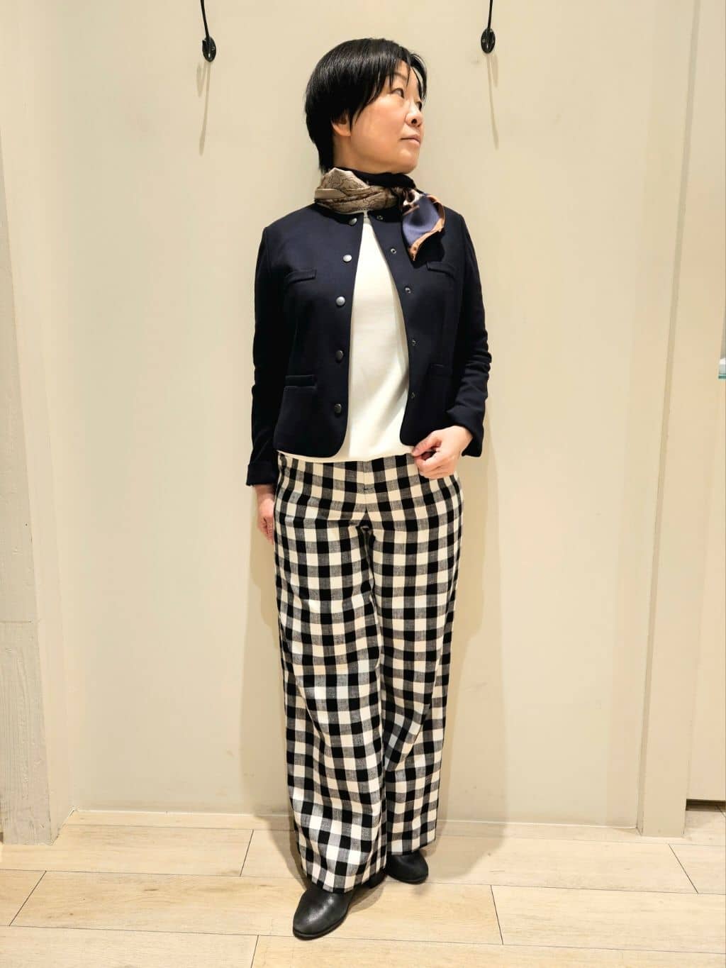NEWYORKER | ギンガムチェッククロス ワイドパンツ | Rakuten Fashion