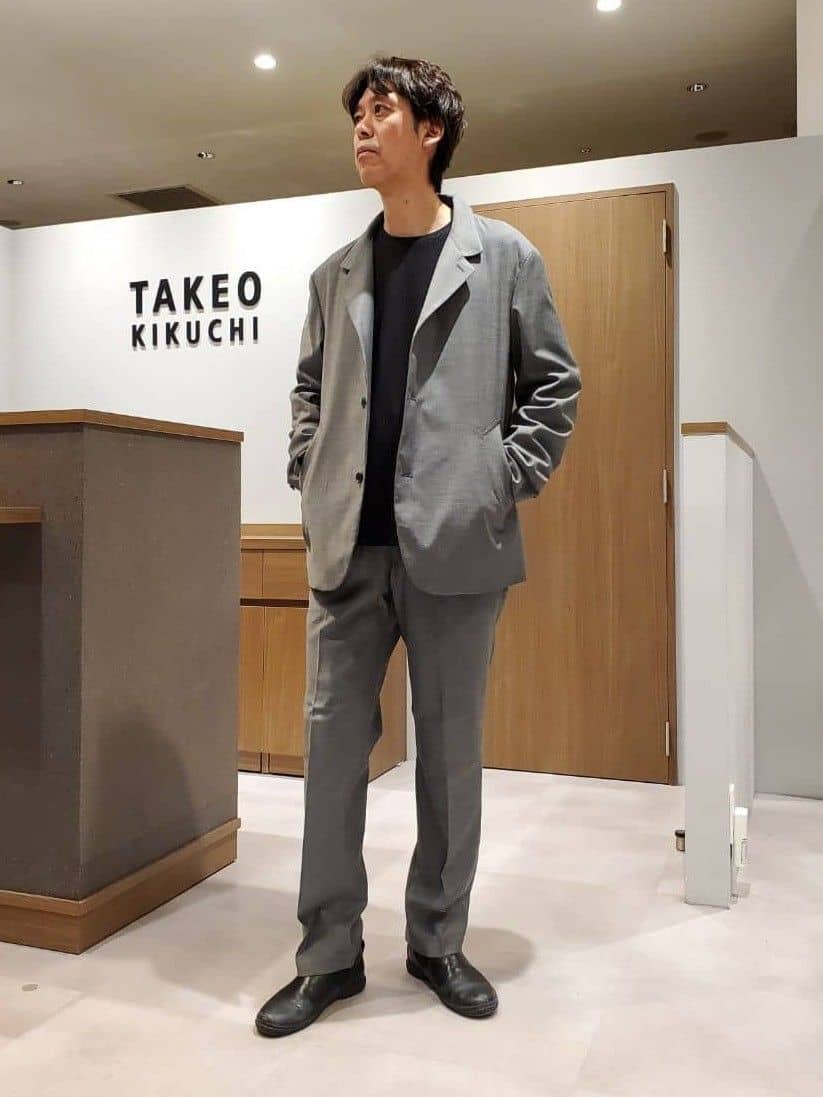 TAKEO KIKUCHIの【軽羽織】ツイルストレッチ ブルゾンを使ったコーディネートを紹介します。｜Rakuten Fashion(楽天ファッション／旧楽天ブランドアベニュー)5280032
