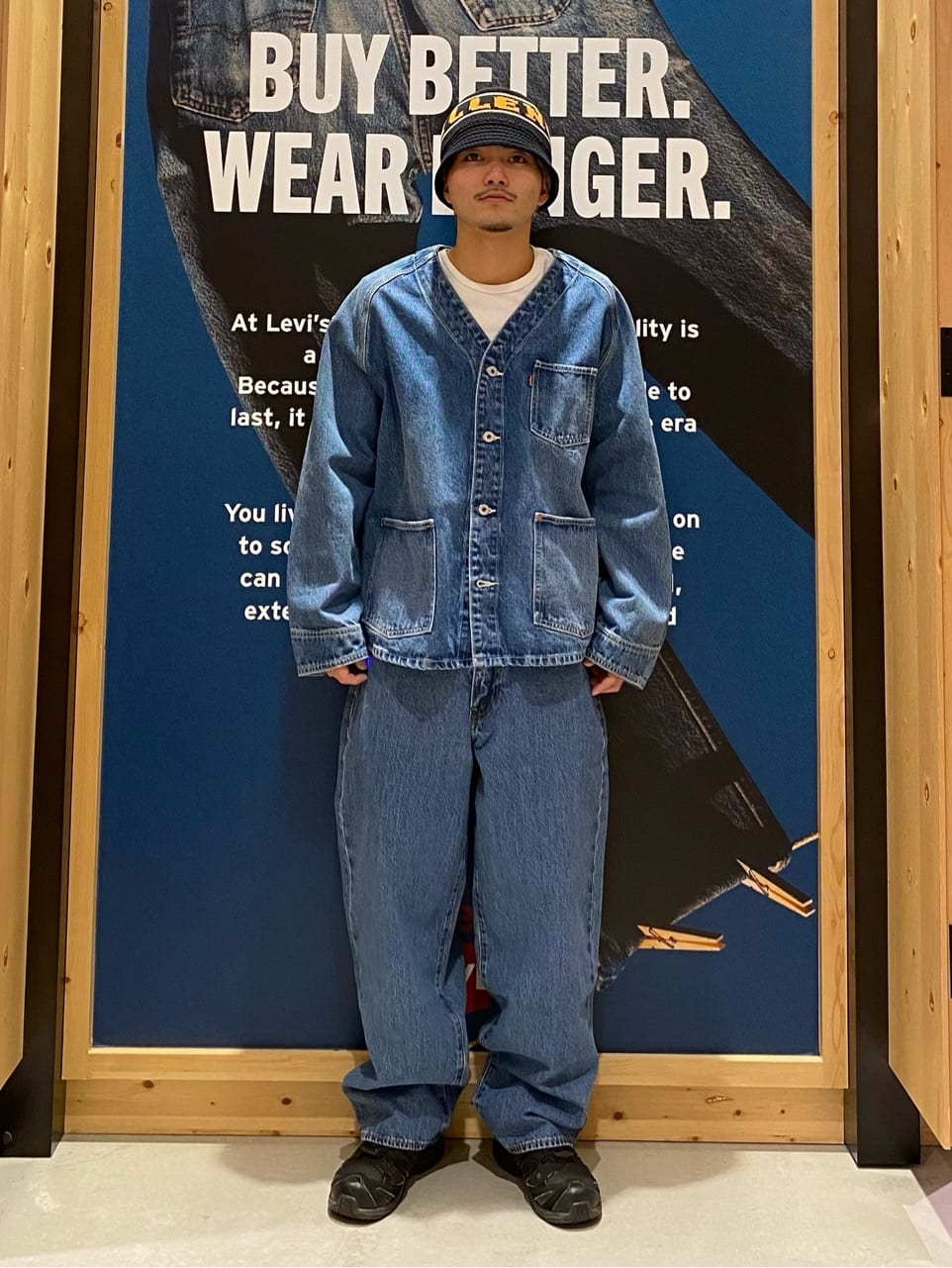 Levi'sのUNION ENGINEER カーディガン ミディアムインディゴ
