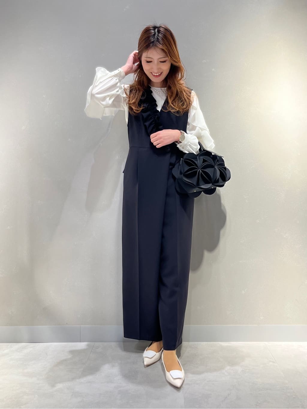 Vin | アシンメトリーフリルオールインワン | Rakuten Fashion(楽天