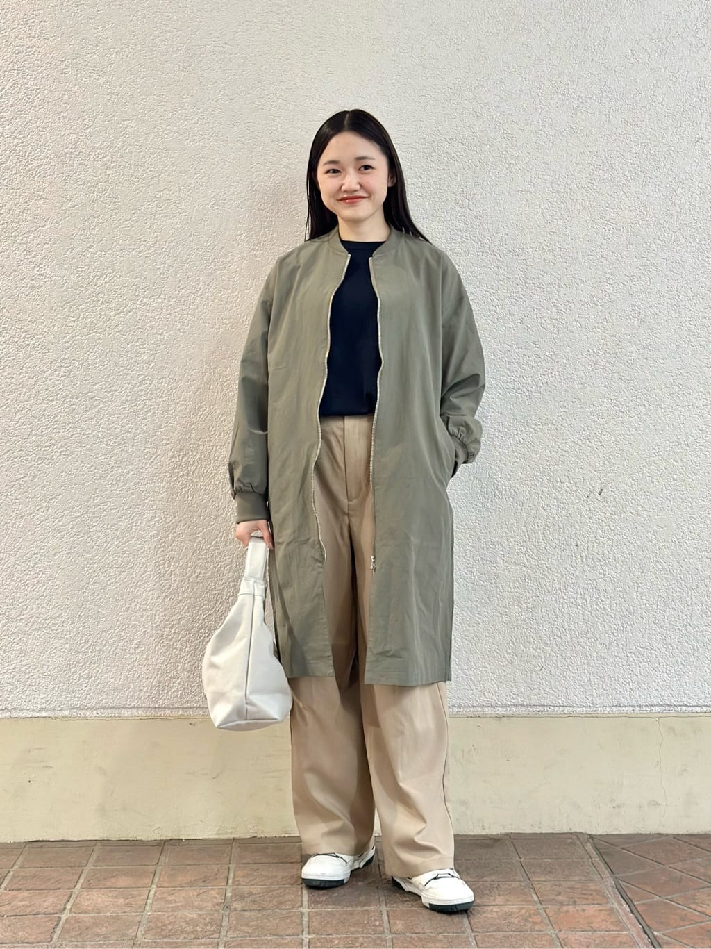 UNITED ARROWS LTD. OUTLETのコットンナイロン ロングブルゾン を使ったコーディネート | Rakuten ...