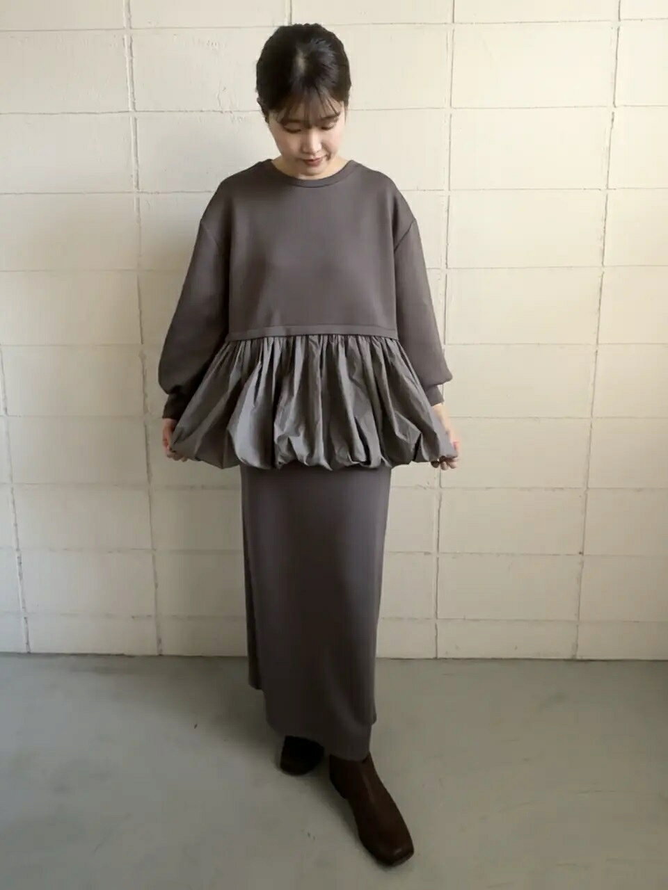 Bab / Bou Jeloud | 裾バルーンペプラムトップス | Rakuten Fashion