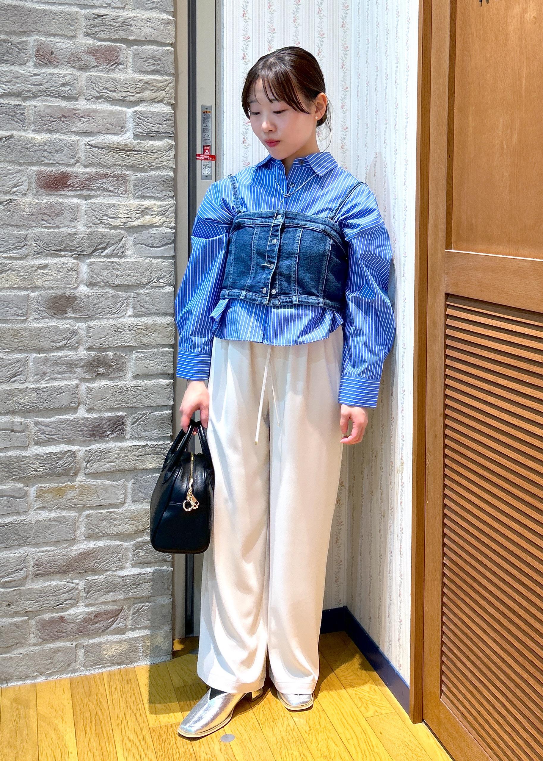 ROPE' PICNICの【花粉ガード・防シワ】クロップドシャツを使ったコーディネートを紹介します。｜Rakuten Fashion(楽天ファッション／旧楽天ブランドアベニュー)5396180