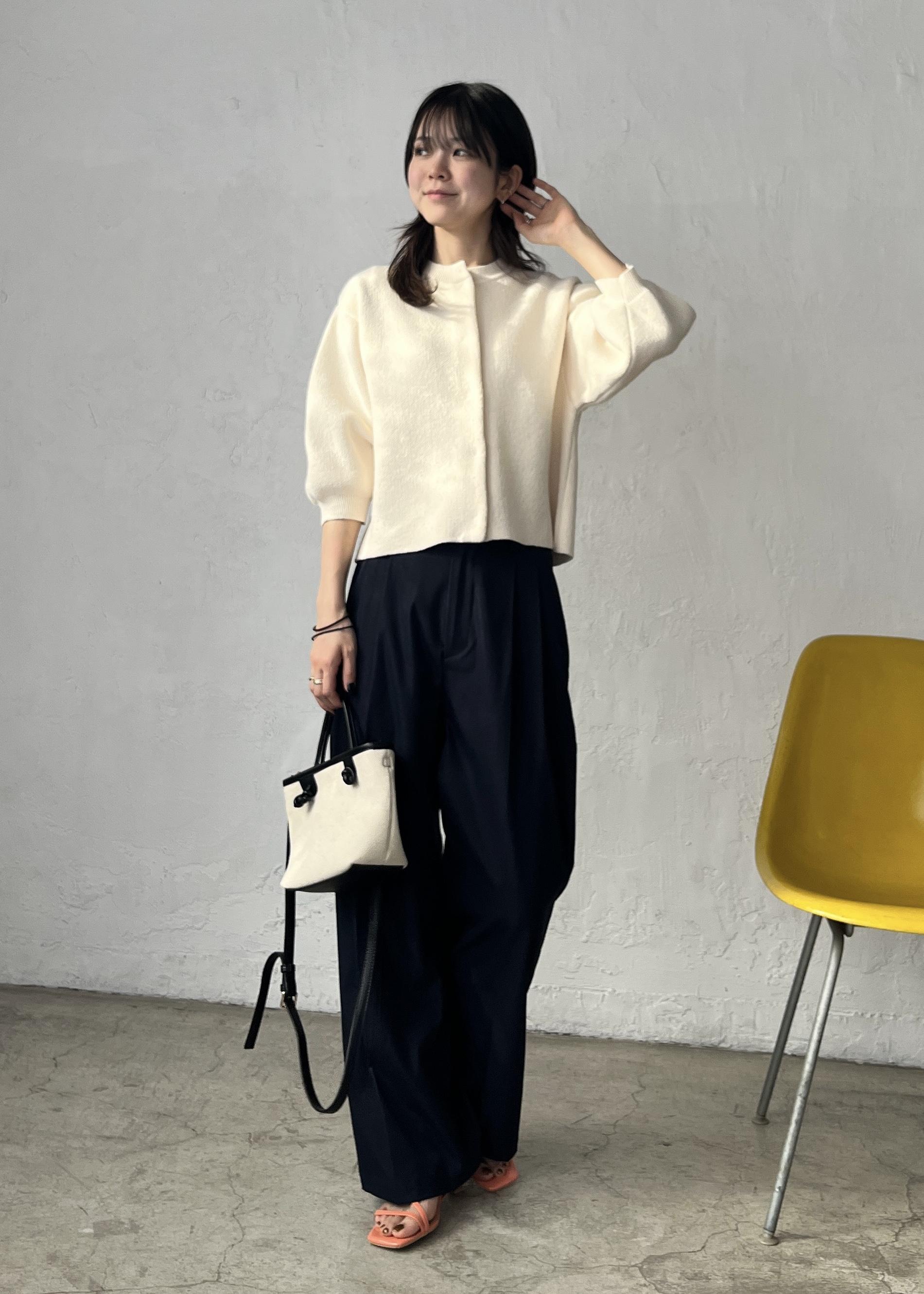 ROPE' PICNICの【emur/エミュール】モールヤーン畦ニット5分袖カーディガンを使ったコーディネートを紹介します。｜Rakuten Fashion(楽天ファッション／旧楽天ブランドアベニュー)5436041