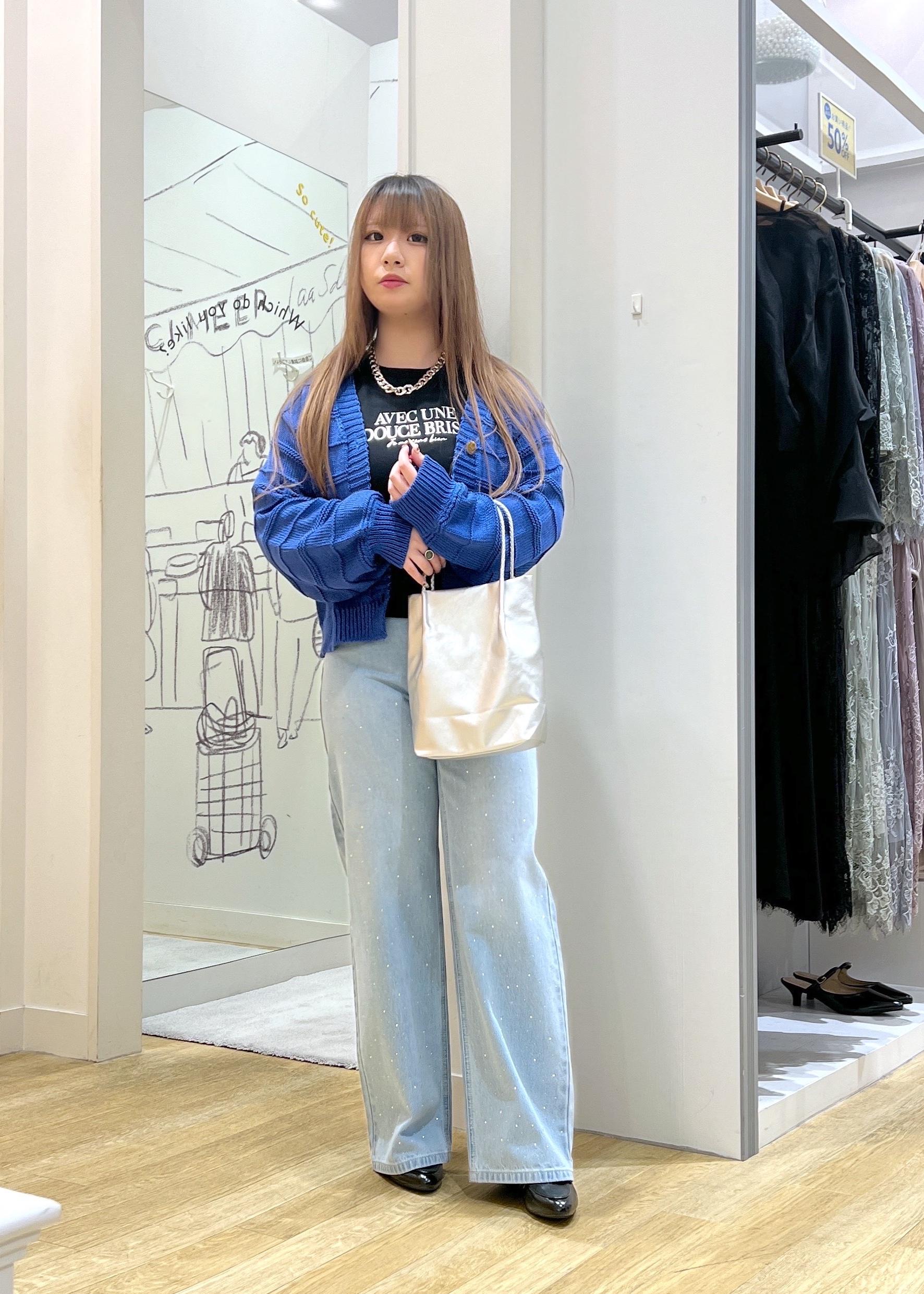 ROPE' PICNICのガーターボーダーショート丈カーディガンを使ったコーディネートを紹介します。｜Rakuten Fashion(楽天ファッション／旧楽天ブランドアベニュー)5436674