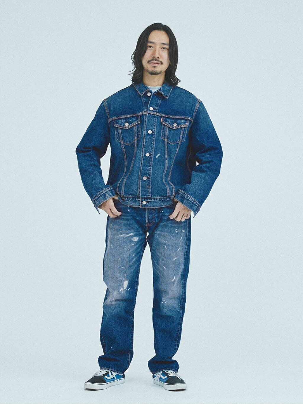 JOURNAL STANDARDのLEVI'S(R) / リーバイス(R) 別注 TYPE III TRUCKER JACKET Selvedge INDIGOを使ったコーディネートを紹介します。｜Rakuten Fashion(楽天ファッション／旧楽天ブランドアベニュー)5312596