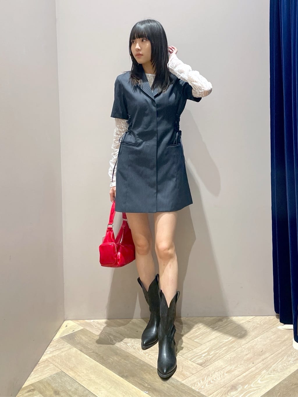 moussy | LACE UP TAILORED ドレス | Rakuten Fashion(楽天