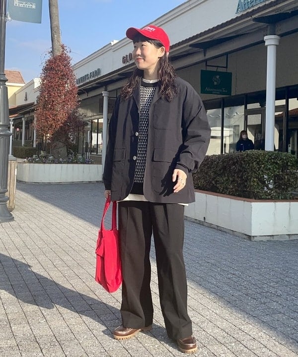 BEAMS MENのポリエステルレーヨン 2タック ワイドパンツを使ったコーディネートを紹介します。｜Rakuten Fashion(楽天ファッション／旧楽天ブランドアベニュー)5329978