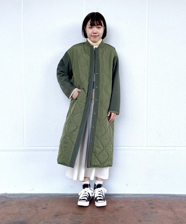 BEAMS HEARTのMA-1 * ヘチマ キルティングコートを使ったコーディネートを紹介します。｜Rakuten Fashion(楽天ファッション／旧楽天ブランドアベニュー)5330235