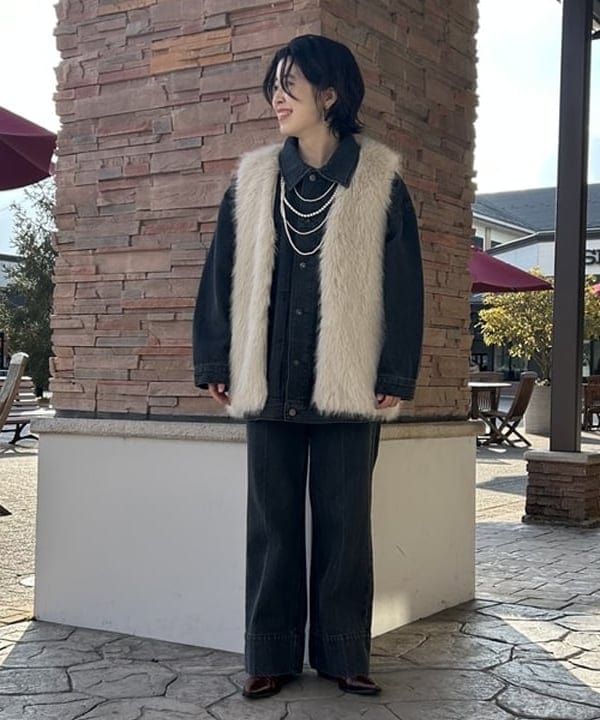 B:MING LIFE STORE by BEAMSのオーバー デニムジャケットを使ったコーディネートを紹介します。｜Rakuten Fashion(楽天ファッション／旧楽天ブランドアベニュー)5330369