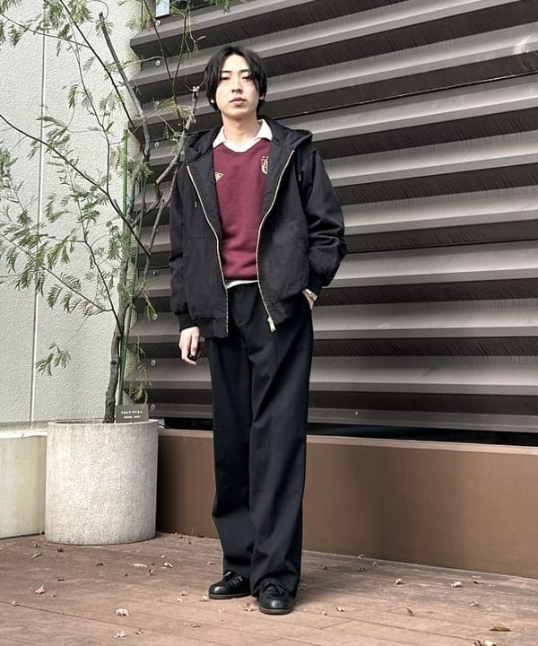 BEAMS HEARTのポリエステルレーヨン 2タック ワイドパンツを使ったコーディネートを紹介します。｜Rakuten Fashion(楽天ファッション／旧楽天ブランドアベニュー)5330422