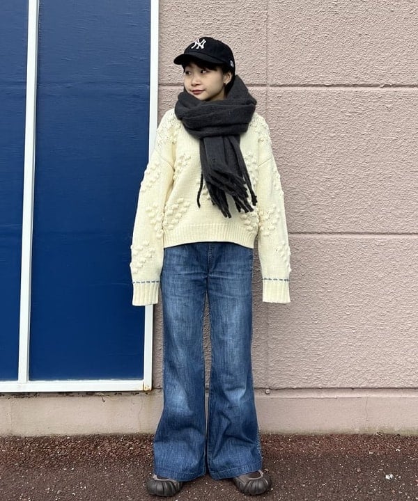 BEAMS HEARTのハートポップコーン ニット(ウォッシャブル)を使ったコーディネートを紹介します。｜Rakuten Fashion(楽天ファッション／旧楽天ブランドアベニュー)5330435