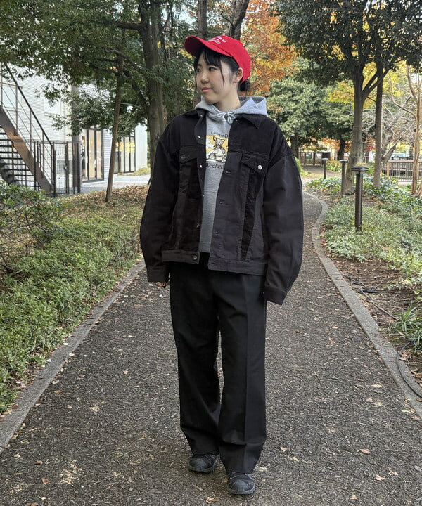 BEAMS HEARTのポリエステルレーヨン 2タック ワイドパンツを使ったコーディネートを紹介します。｜Rakuten Fashion(楽天ファッション／旧楽天ブランドアベニュー)5330446