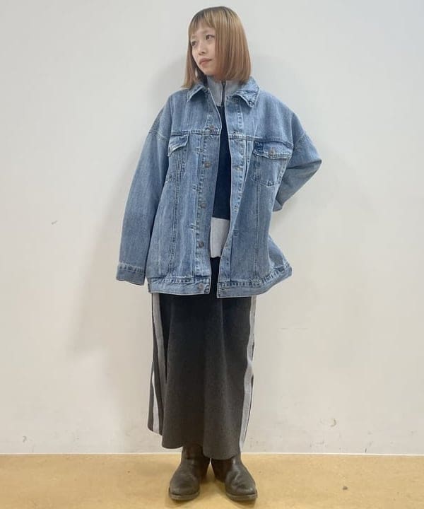 BEAMS HEARTの配色 ニット トラックジャケット ボリュームを使ったコーディネートを紹介します。｜Rakuten Fashion(楽天ファッション／旧楽天ブランドアベニュー)5330503