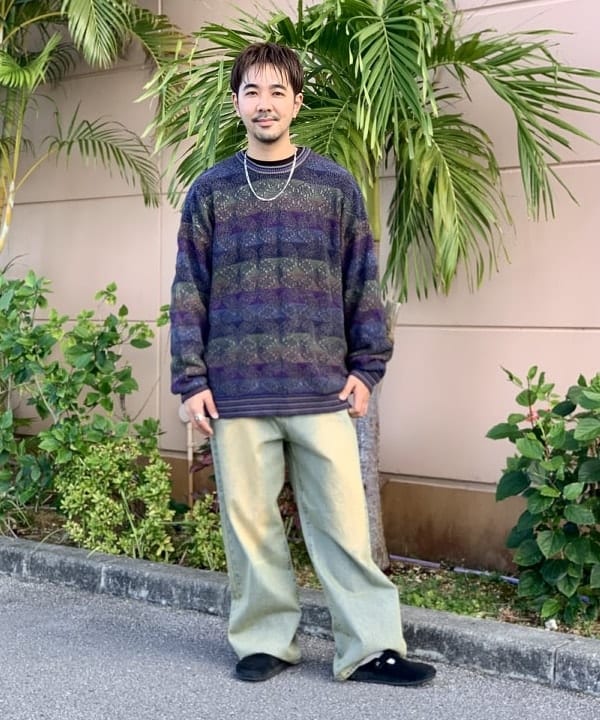 BEAMS HEARTのブラスト ワイド ストレート デニムを使ったコーディネートを紹介します。｜Rakuten Fashion(楽天ファッション／旧楽天ブランドアベニュー)5330643