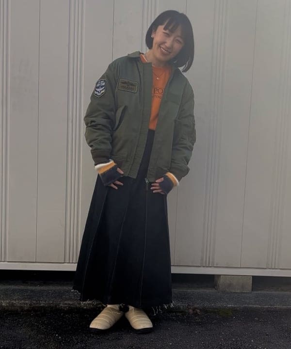 BEAMS HEARTのCWU-45 ミリタリー ブルゾンを使ったコーディネートを紹介します。｜Rakuten Fashion(楽天ファッション／旧楽天ブランドアベニュー)5330731