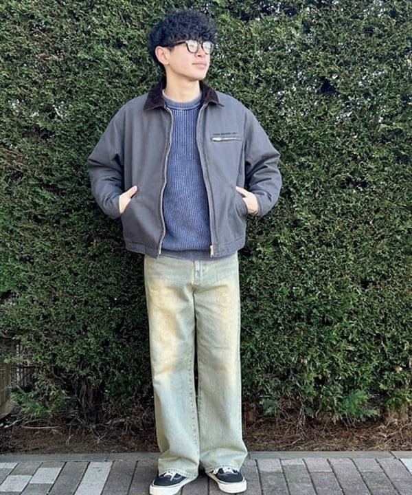 BEAMS HEARTのコットン フェード 片畦 クルーネック ニットを使ったコーディネートを紹介します。｜Rakuten Fashion(楽天ファッション／旧楽天ブランドアベニュー)5330808