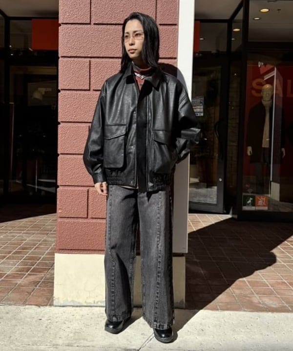 BEAMS HEARTのブラスト シーム バギーデニムパンツを使ったコーディネートを紹介します。｜Rakuten Fashion(楽天ファッション／旧楽天ブランドアベニュー)5330912