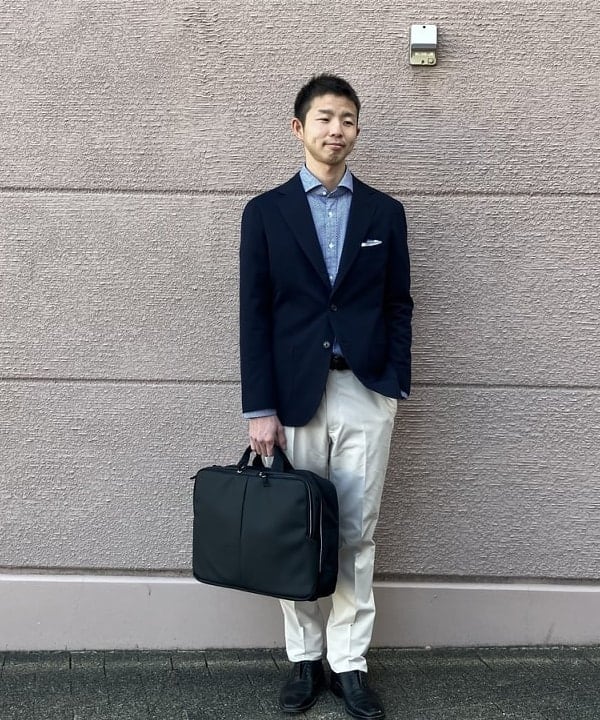 BEAMS HEARTのナイロン 3WAY ブリーフバッグ(A4サイズ収納可能)を使ったコーディネートを紹介します。｜Rakuten Fashion(楽天ファッション／旧楽天ブランドアベニュー)5331174