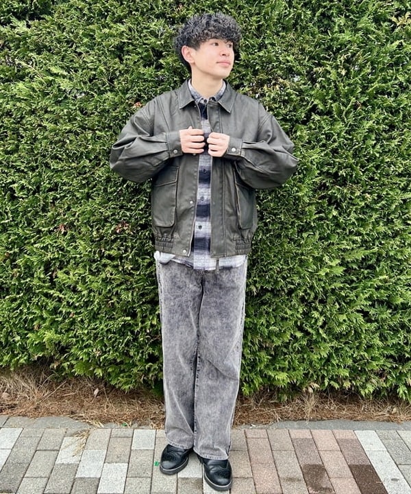 BEAMS HEARTのクラシック フェイクレザー ブルゾンを使ったコーディネートを紹介します。｜Rakuten Fashion(楽天ファッション／旧楽天ブランドアベニュー)5331190