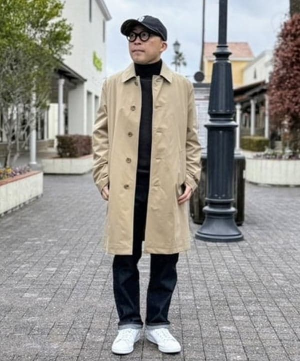 BEAMS HEARTのダントツ撥水(R) ウォッシャブル ステンカラーコート 25SS(S~XL)を使ったコーディネートを紹介します。｜Rakuten Fashion(楽天ファッション／旧楽天ブランドアベニュー)5331206