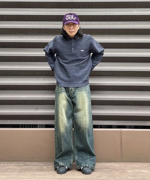 BEAMS HEARTのブラスト シーム バギーデニムパンツを使ったコーディネートを紹介します。｜Rakuten Fashion(楽天ファッション／旧楽天ブランドアベニュー)5331302
