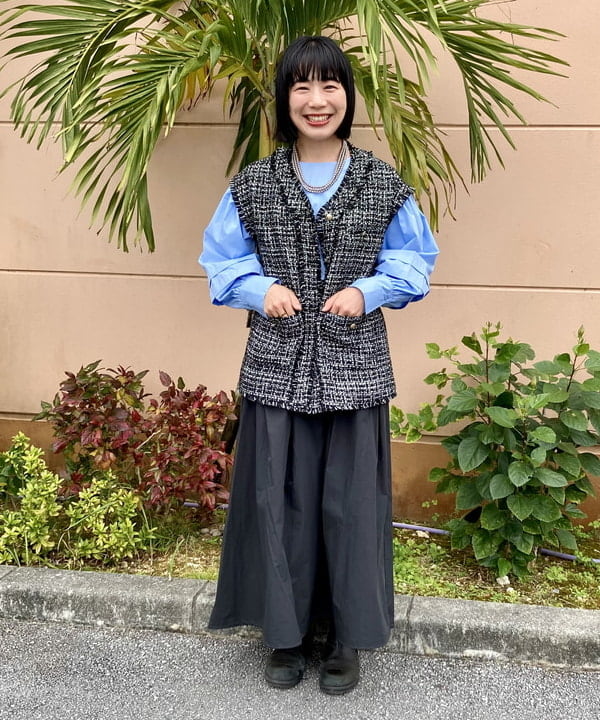 BEAMS HEARTのナイロン ガチャベルト スカートを使ったコーディネートを紹介します。｜Rakuten Fashion(楽天ファッション／旧楽天ブランドアベニュー)5331358