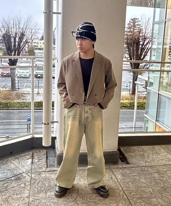 BEAMS HEARTのブラスト ワイド ストレート デニムを使ったコーディネートを紹介します。｜Rakuten Fashion(楽天ファッション／旧楽天ブランドアベニュー)5332892