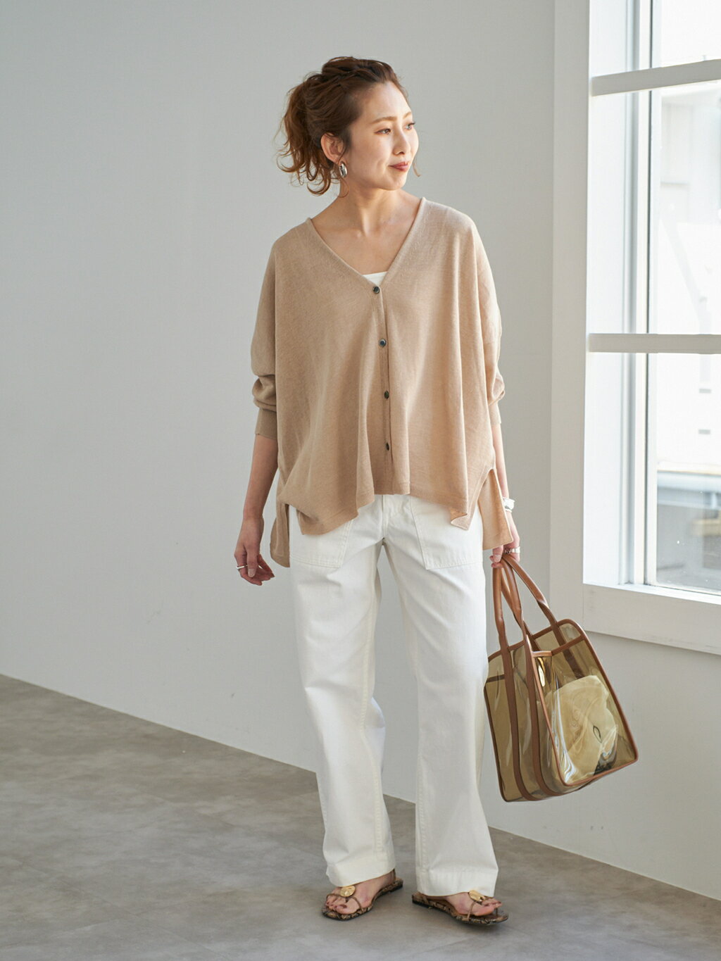 Spick & Span | ギマコットンオーバーサイズカーディガン | Rakuten