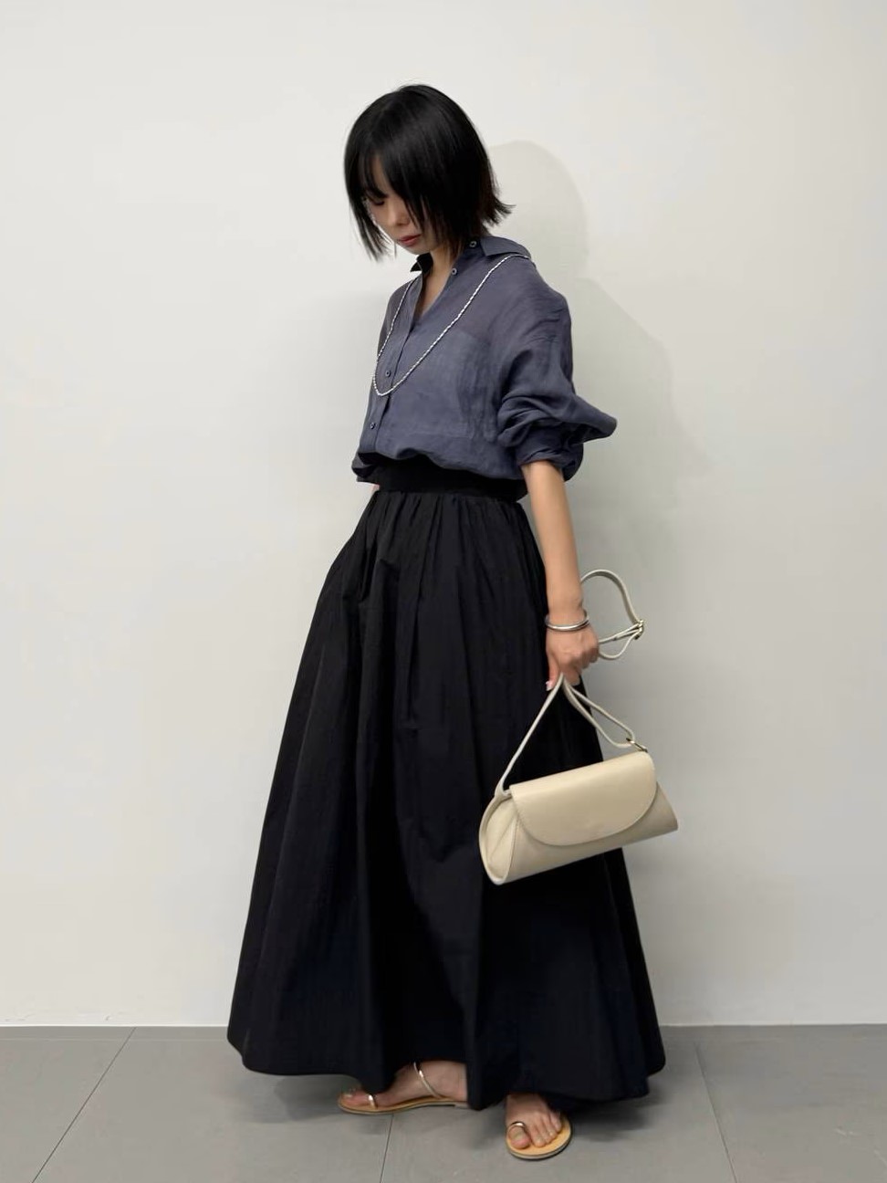 BABYLONE 夏でも着られる ラミーシアーオーバーシャツ 麻長袖 ブラック BABYLONE | ラミーシアーオーバーシャツ | Rakuten Fashion(楽天