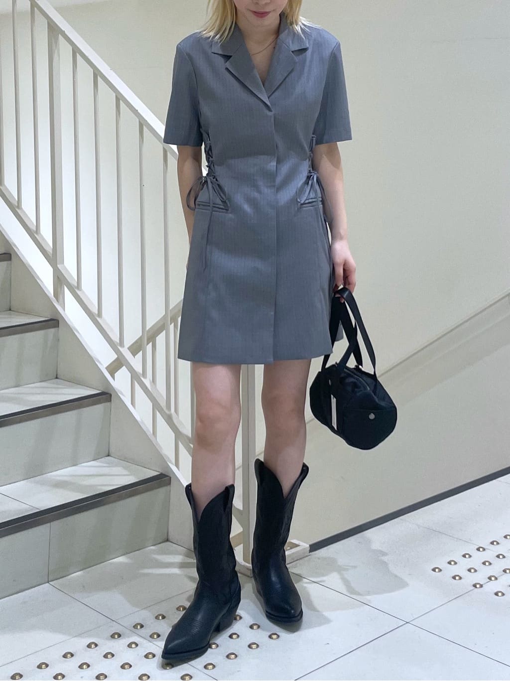 moussy | LACE UP TAILORED ドレス | Rakuten Fashion(楽天