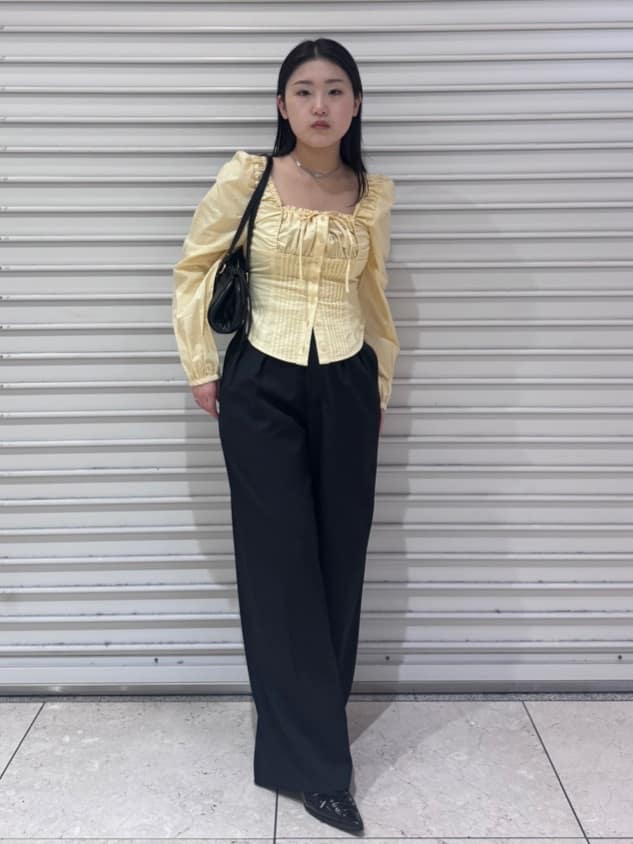 moussy | PUFF SLEEVE CORSET FIT ブラウス | Rakuten Fashion(楽天