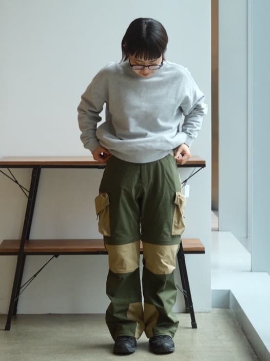 Snow PeakのRecycled Cotton Sweat Crewneckを使ったコーディネートを紹介します。｜Rakuten Fashion(楽天ファッション／旧楽天ブランドアベニュー)5341016