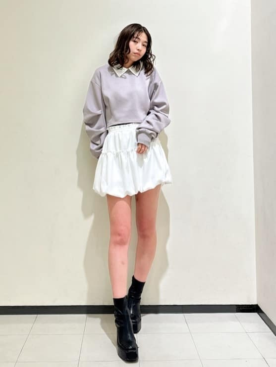 REDYAZELのバルーンミニスカートを使ったコーディネートを紹介します。｜Rakuten Fashion(楽天ファッション／旧楽天ブランドアベニュー)5342391