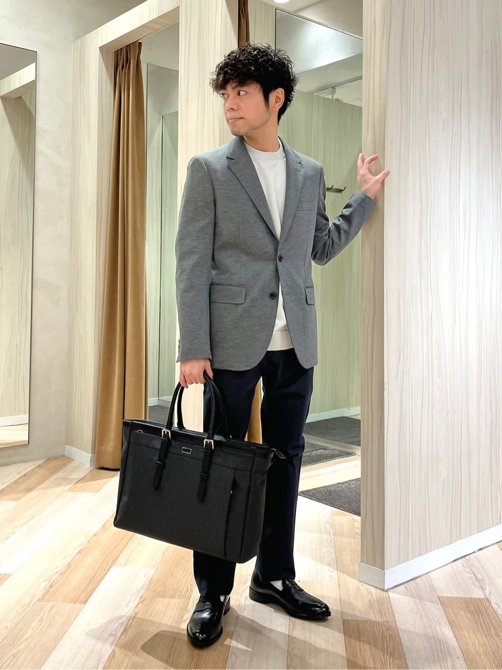 TAKEO KIKUCHIのメランジ ハニカム ストレッチ ジャケットを使ったコーディネートを紹介します。｜Rakuten Fashion(楽天ファッション／旧楽天ブランドアベニュー)5343208