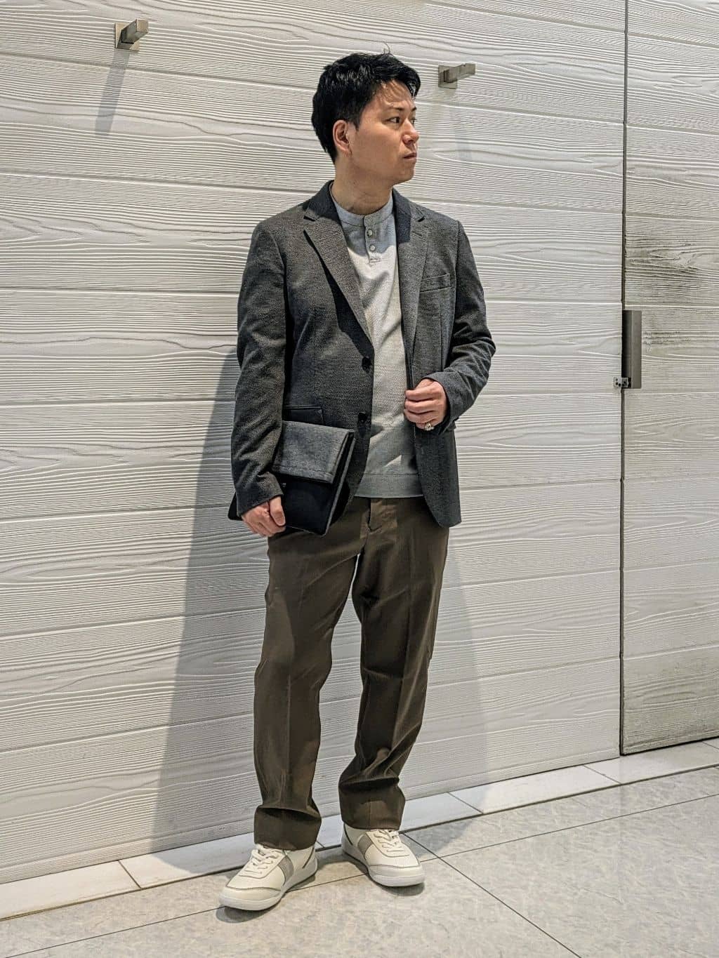TAKEO KIKUCHIのメランジ ハニカム ストレッチ ジャケットを使ったコーディネートを紹介します。｜Rakuten Fashion(楽天ファッション／旧楽天ブランドアベニュー)5343584