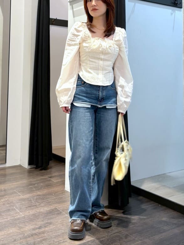 moussy | PUFF SLEEVE CORSET FIT ブラウス | Rakuten Fashion(楽天