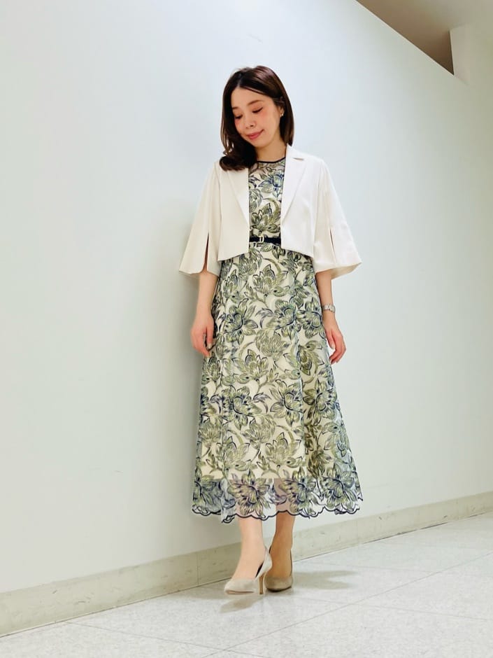 ANAYI | アートフラワーエンブロイダリーワンピース | Rakuten Fashion
