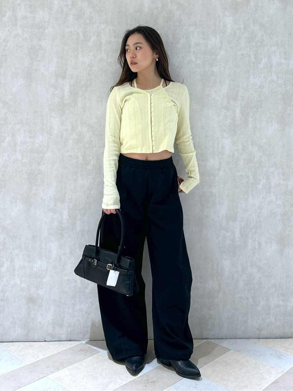 moussyのLAYERED 2WAY カーディガンを使ったコーディネート