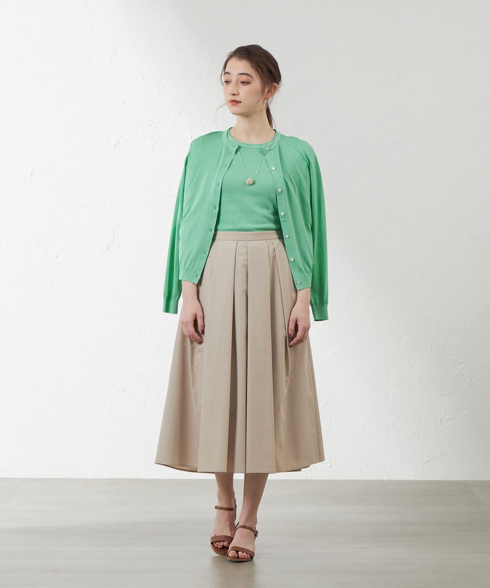 AMACAのコットンシルクニットカーディガンを使ったコーディネートを紹介します。｜Rakuten Fashion(楽天ファッション／旧楽天ブランドアベニュー)5355098