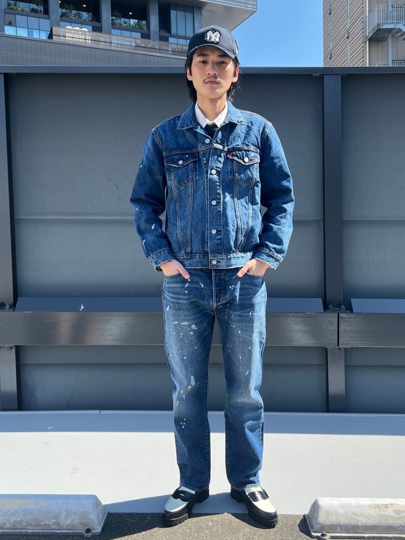 JOURNAL STANDARDのLEVI'S(R) / リーバイス(R) 別注 TYPE III TRUCKER JACKET Selvedge INDIGOを使ったコーディネートを紹介します。｜Rakuten Fashion(楽天ファッション／旧楽天ブランドアベニュー)5359000
