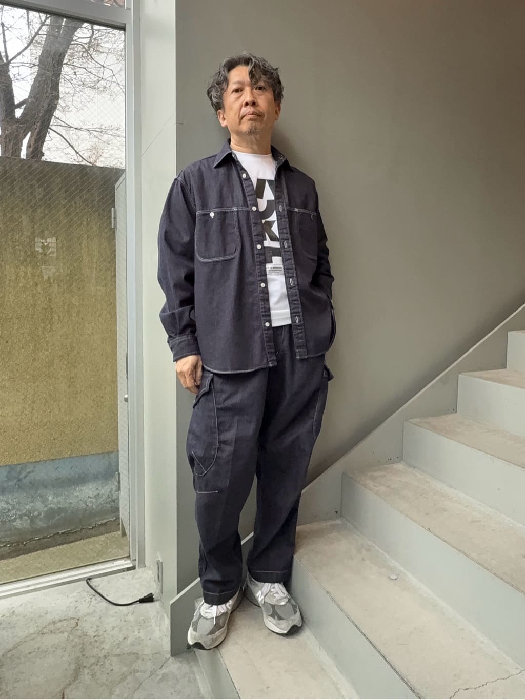 TAKEO KIKUCHIの【Made in JAPAN】パズル柄 半袖ポンチ Tシャツを使ったコーディネートを紹介します。｜Rakuten Fashion(楽天ファッション／旧楽天ブランドアベニュー)5360762
