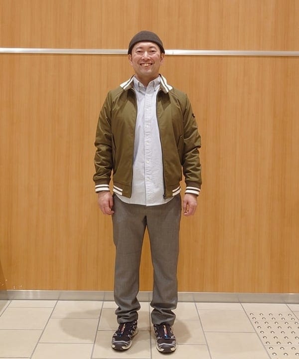 BEAMS HEARTのライン ストレッチ ツイル ブルゾンを使ったコーディネートを紹介します。｜Rakuten Fashion(楽天ファッション／旧楽天ブランドアベニュー)5362797