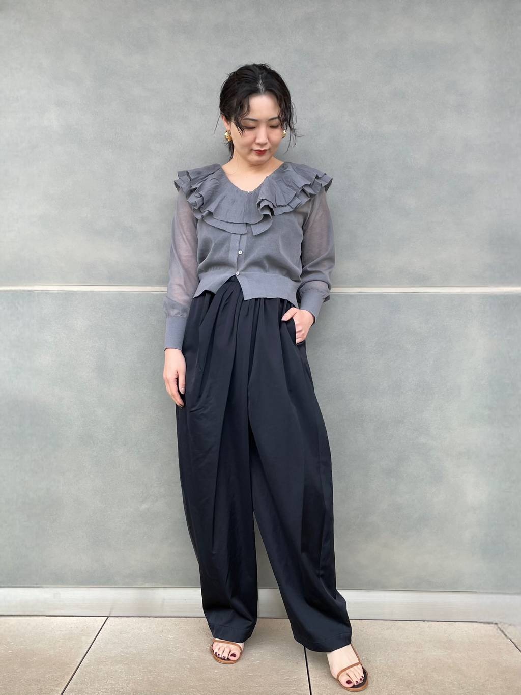 Curensology | ラッフルニットカーディガン | Rakuten Fashion(楽天